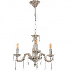 Φωτιστικό Κρεμαστό 3xE14 Μεταλλικό σε Μπεζ Πατίνα 5304-3